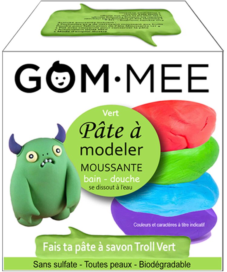 Boite La Fabrique, Pâte à modeler, Gom-mee, Troll vert