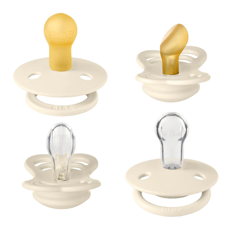 Suces BIBS (x4), TRY-IT SET - Ivory