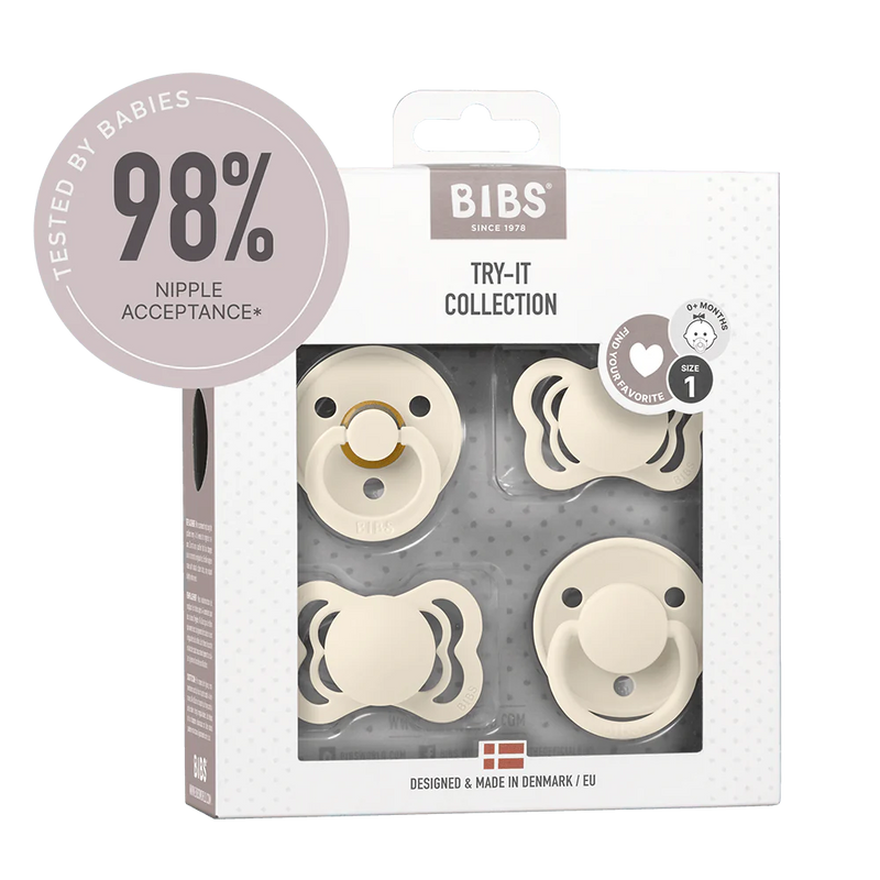 Suces BIBS (x4), TRY-IT SET - Ivory