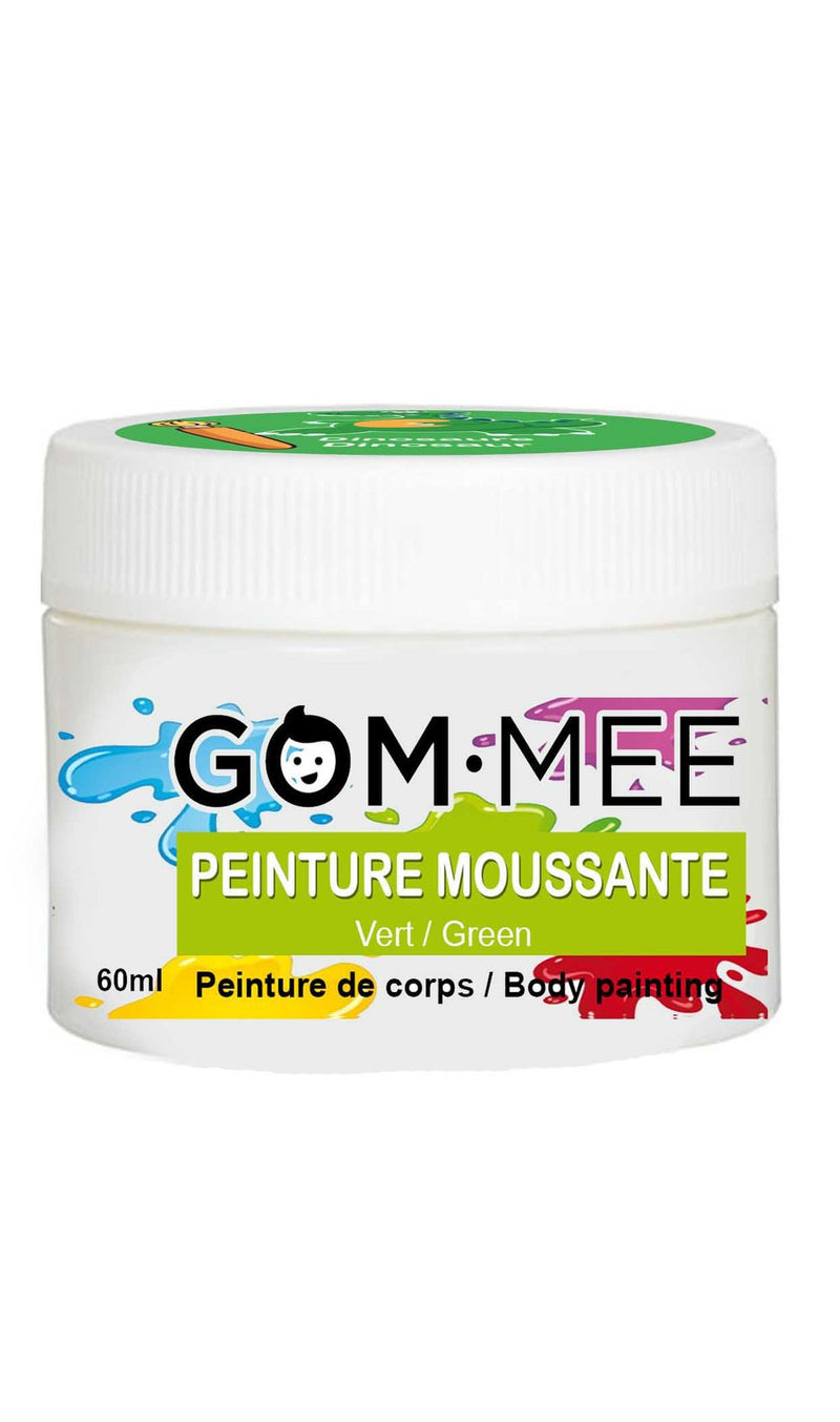 Nettoyant peinture moussante corps, Gom-mee, Dinosaure Vert, 60g